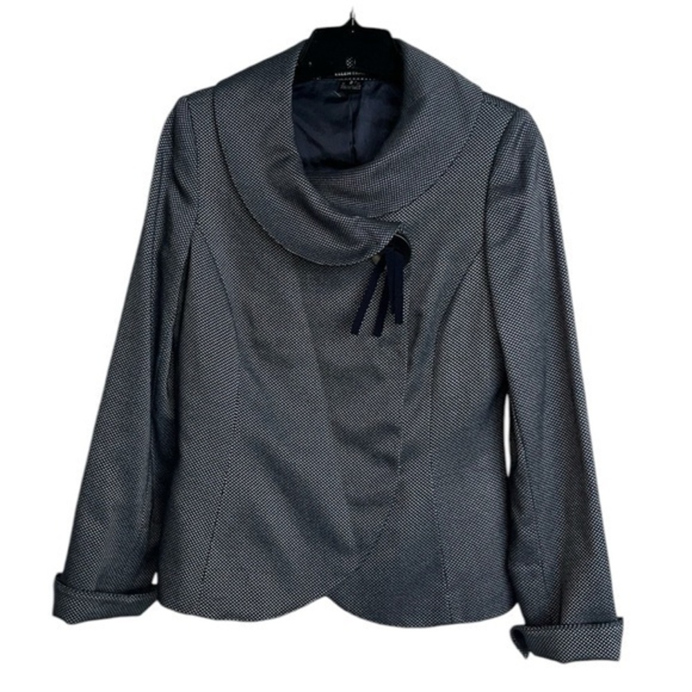 Ellen Tracy Crossover Snap Closure Jacket Blazer … - image 1